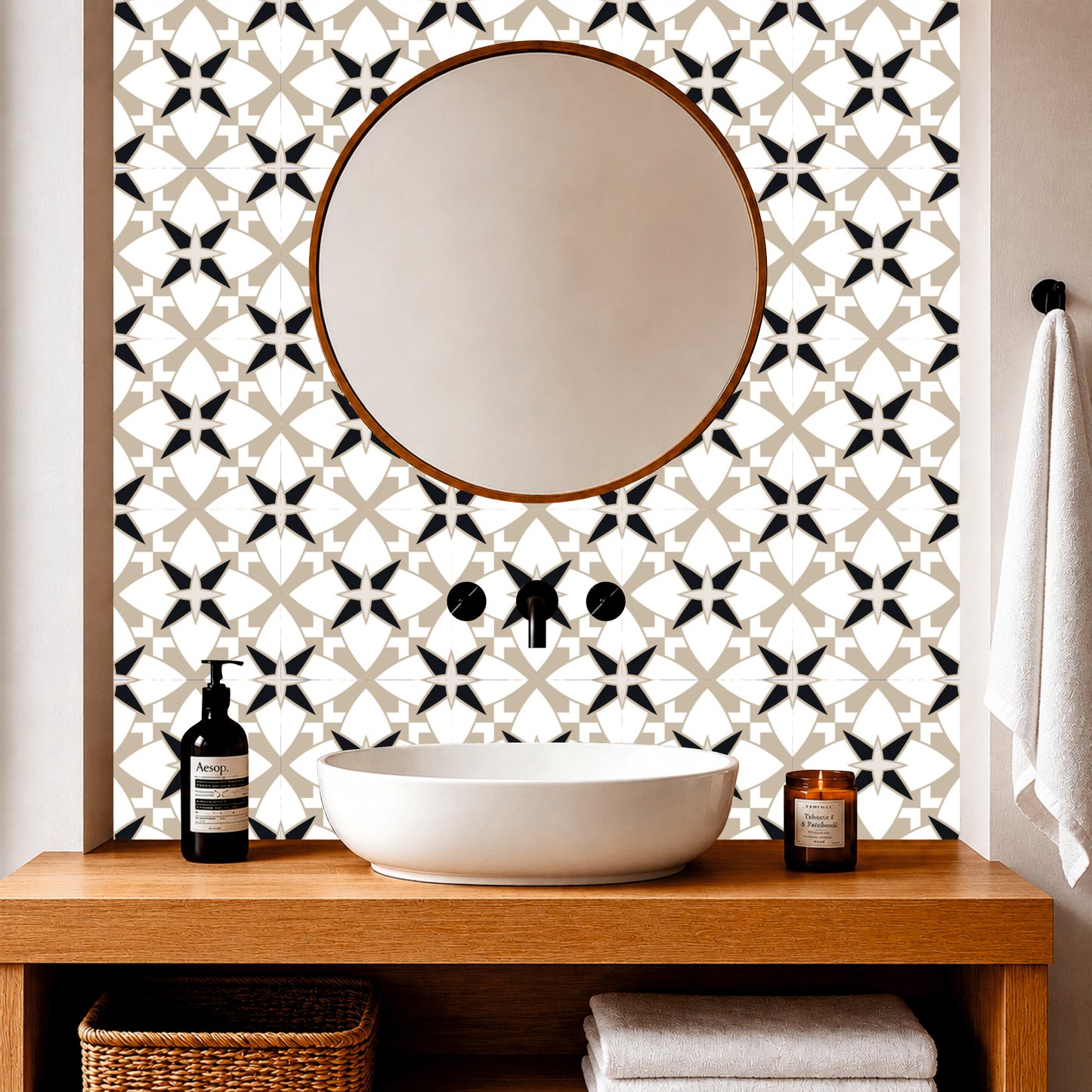 Moroccan Star Medallion Tile Sticker