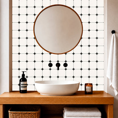 Contemporary Rounded Mosaic Tile Sticker