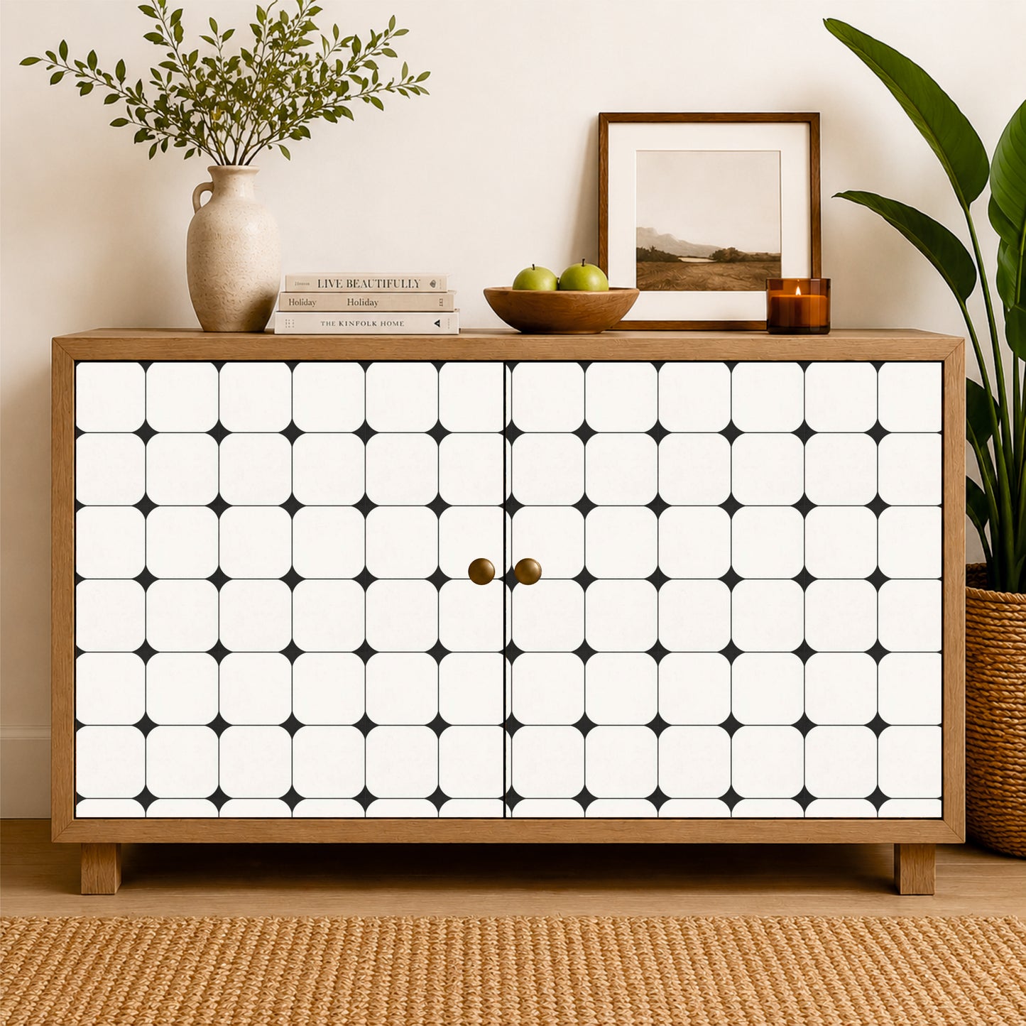 Contemporary Rounded Mosaic Tile Sticker