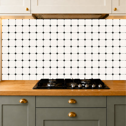 Contemporary Rounded Mosaic Tile Sticker