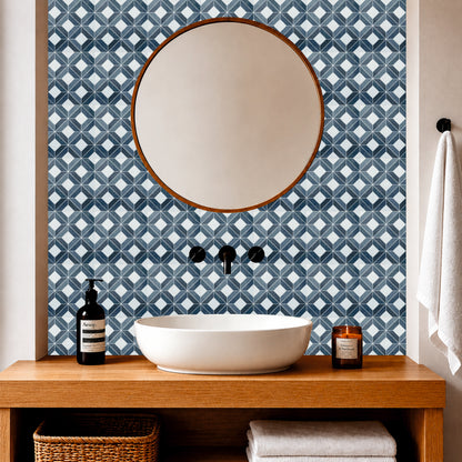 Contemporary Diamond Grid Tile Sticker