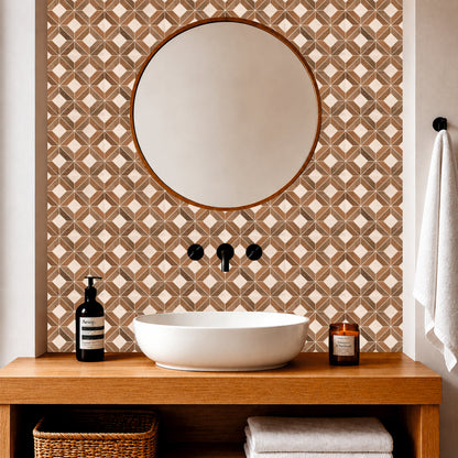 Rustic Geometric Mosaic Tile Sticker
