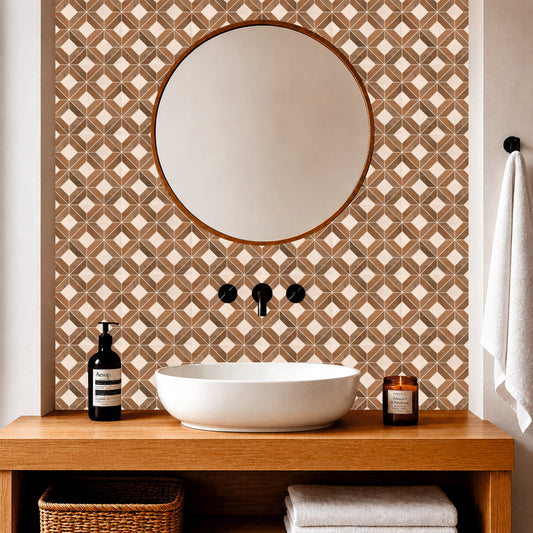 Rustic Geometric Mosaic Tile Sticker