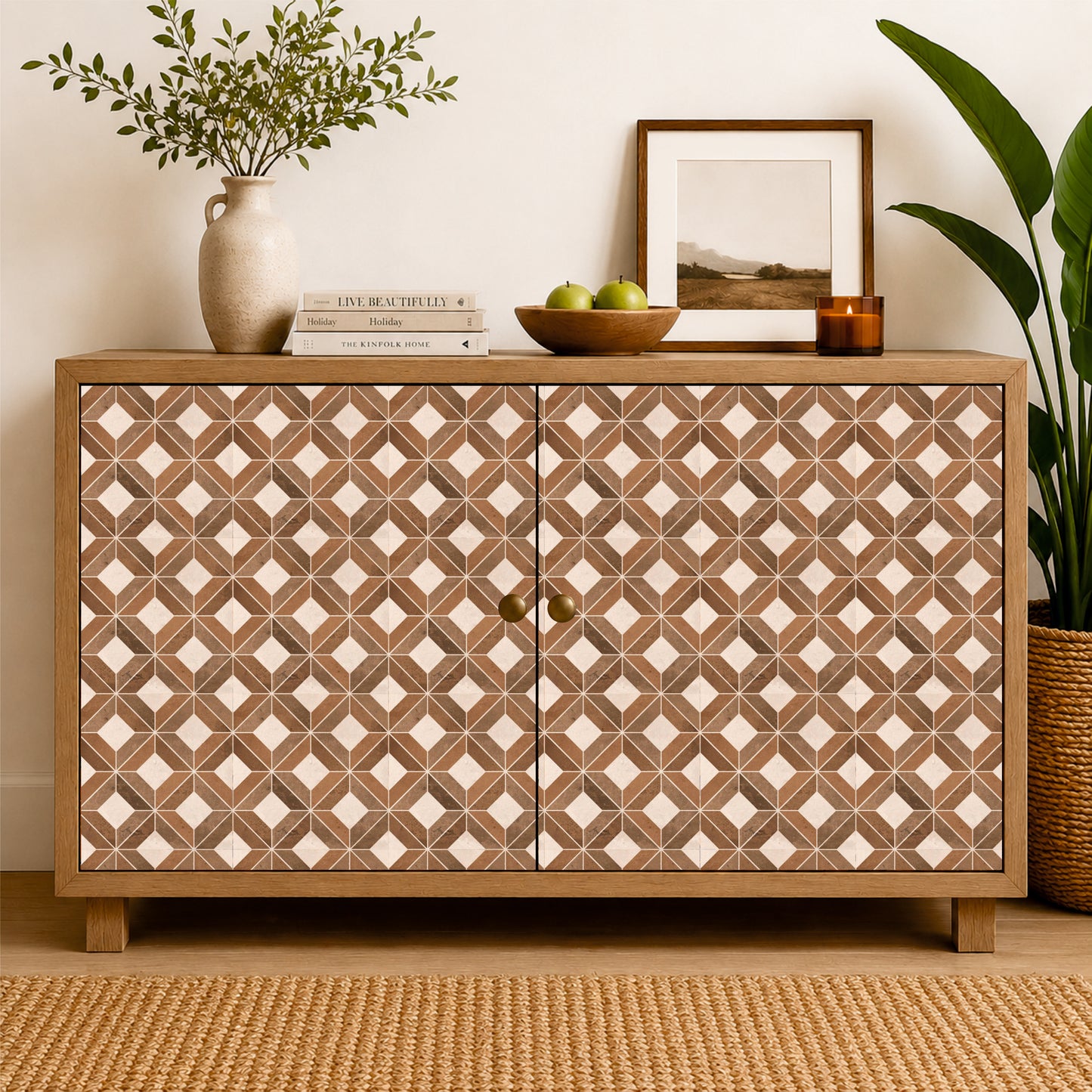 Rustic Geometric Mosaic Tile Sticker