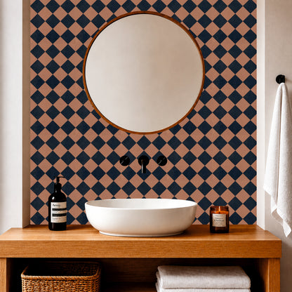 Modern Checker Mosaic Tile Sticker