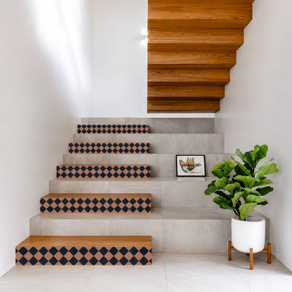 Modern Checker Mosaic Tile Sticker