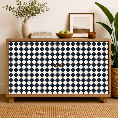 Monochrome Diamond Mosaic Tile Sticker