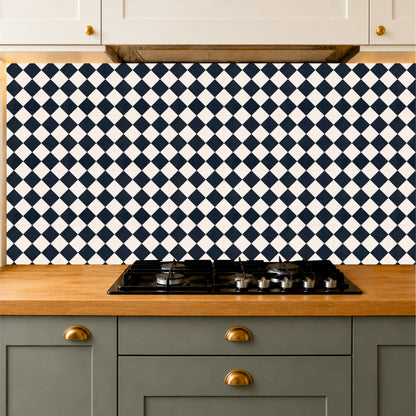 Monochrome Diamond Mosaic Tile Sticker