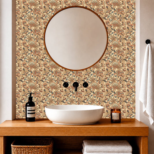 Mediterranean Floral Tile Sticker