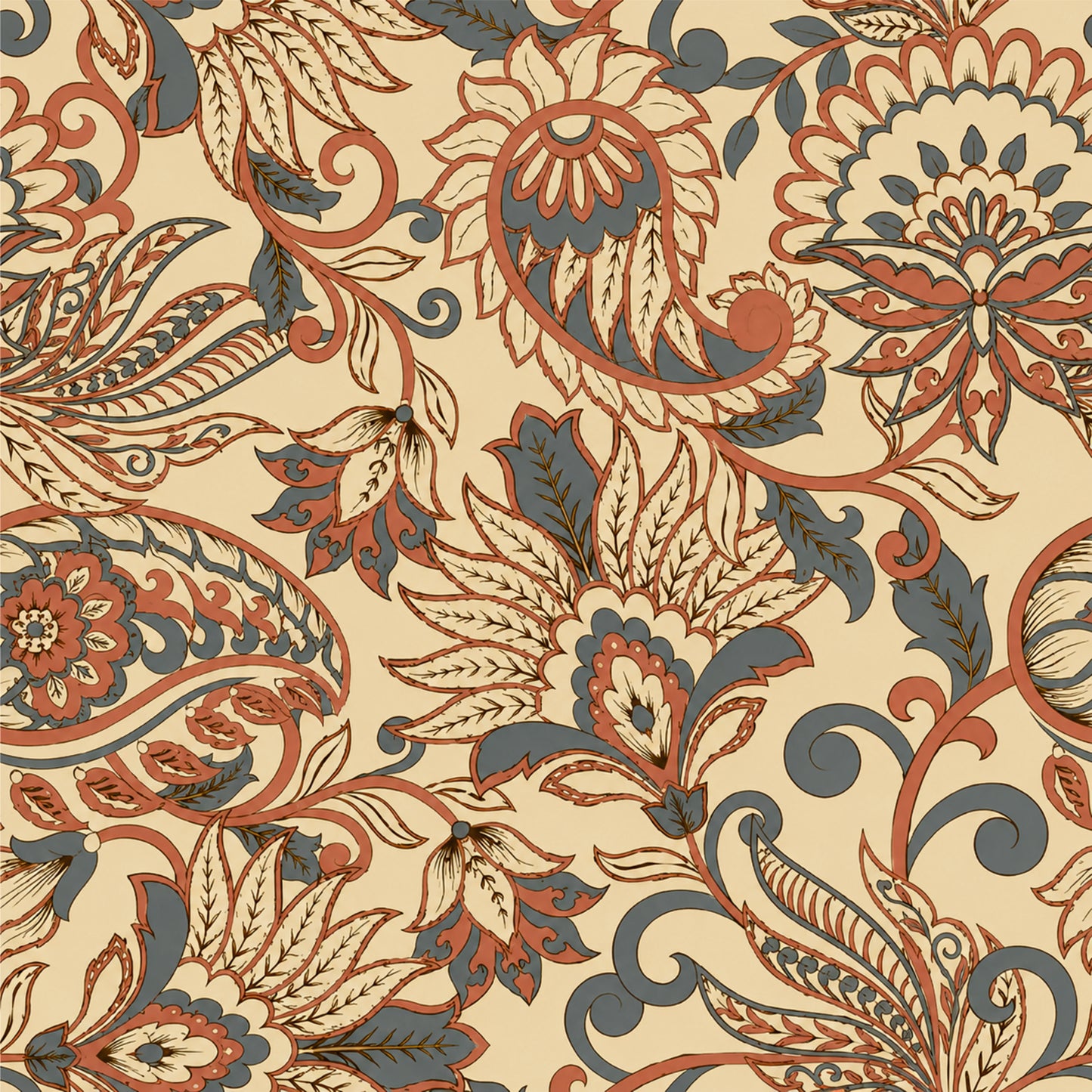 Mediterranean Floral Tile Sticker