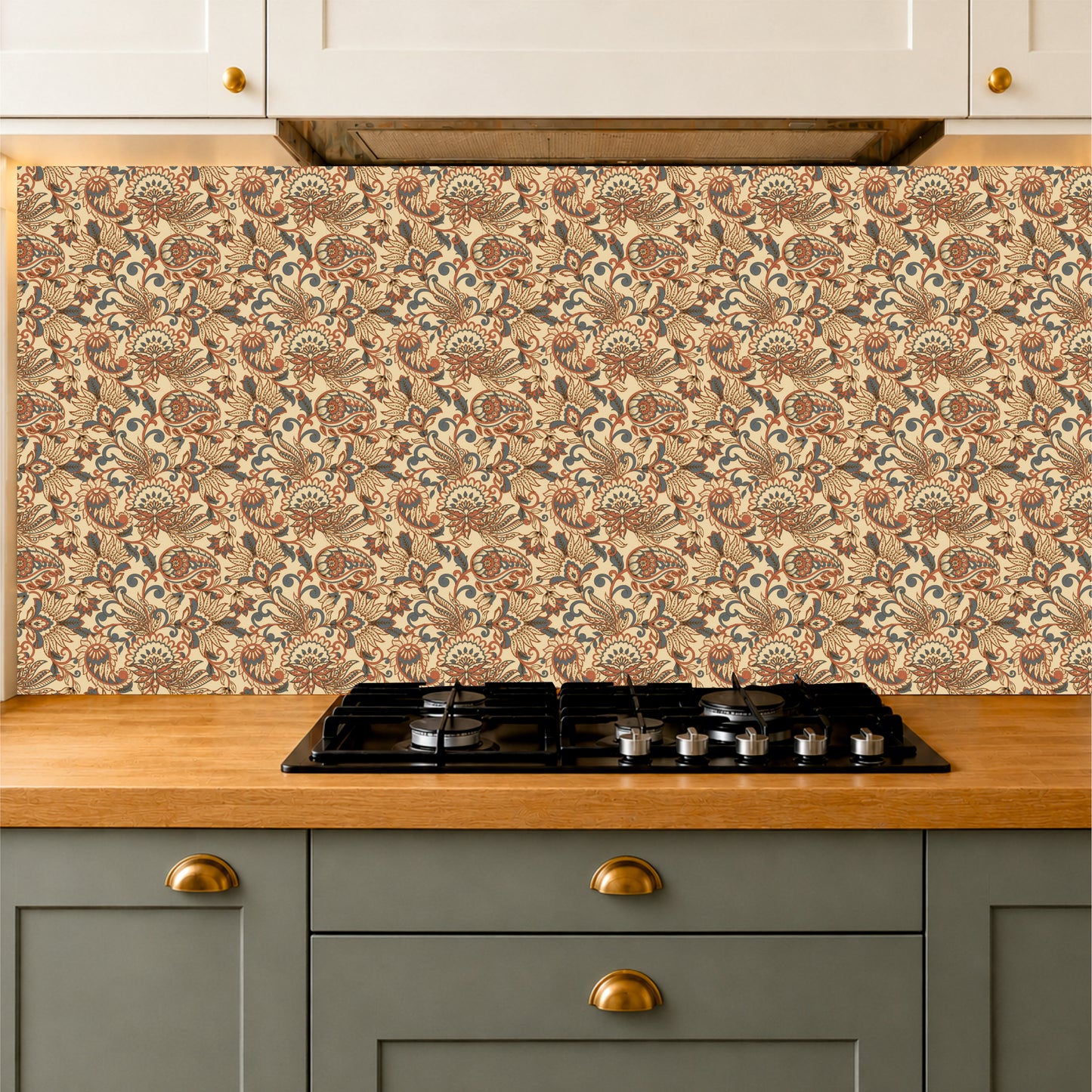 Mediterranean Floral Tile Sticker