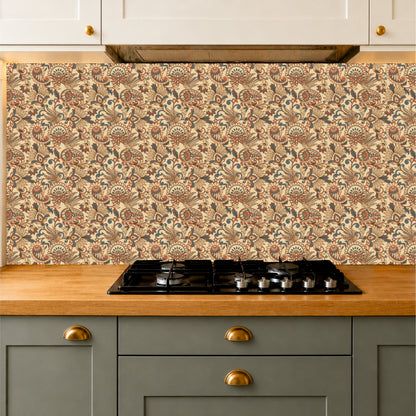 Mediterranean Floral Tile Sticker