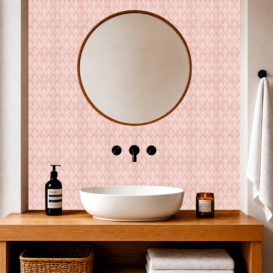 Royal Damask Pattern Tile Sticker