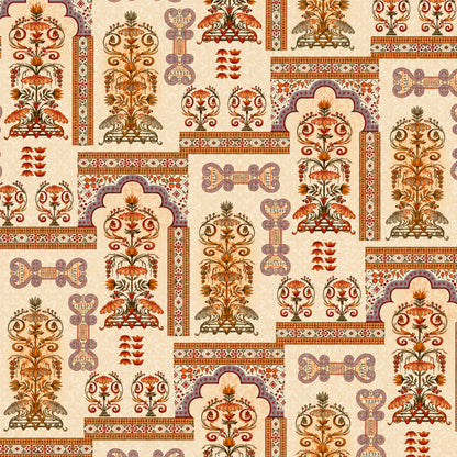 Traditional Mughal Floral Tile Sticker