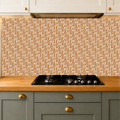 Traditional Mughal Floral Tile Sticker