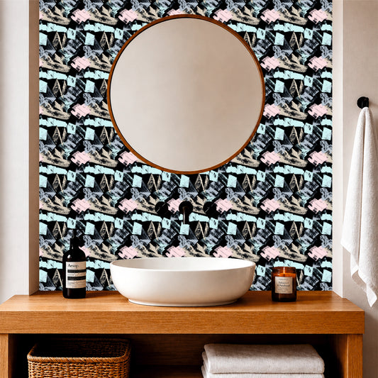 Scandinavian Abstract Art Tile Sticker