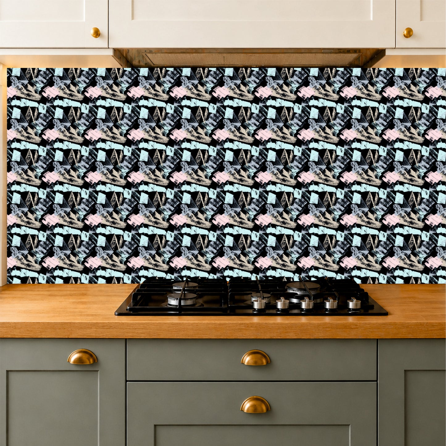 Scandinavian Abstract Art Tile Sticker