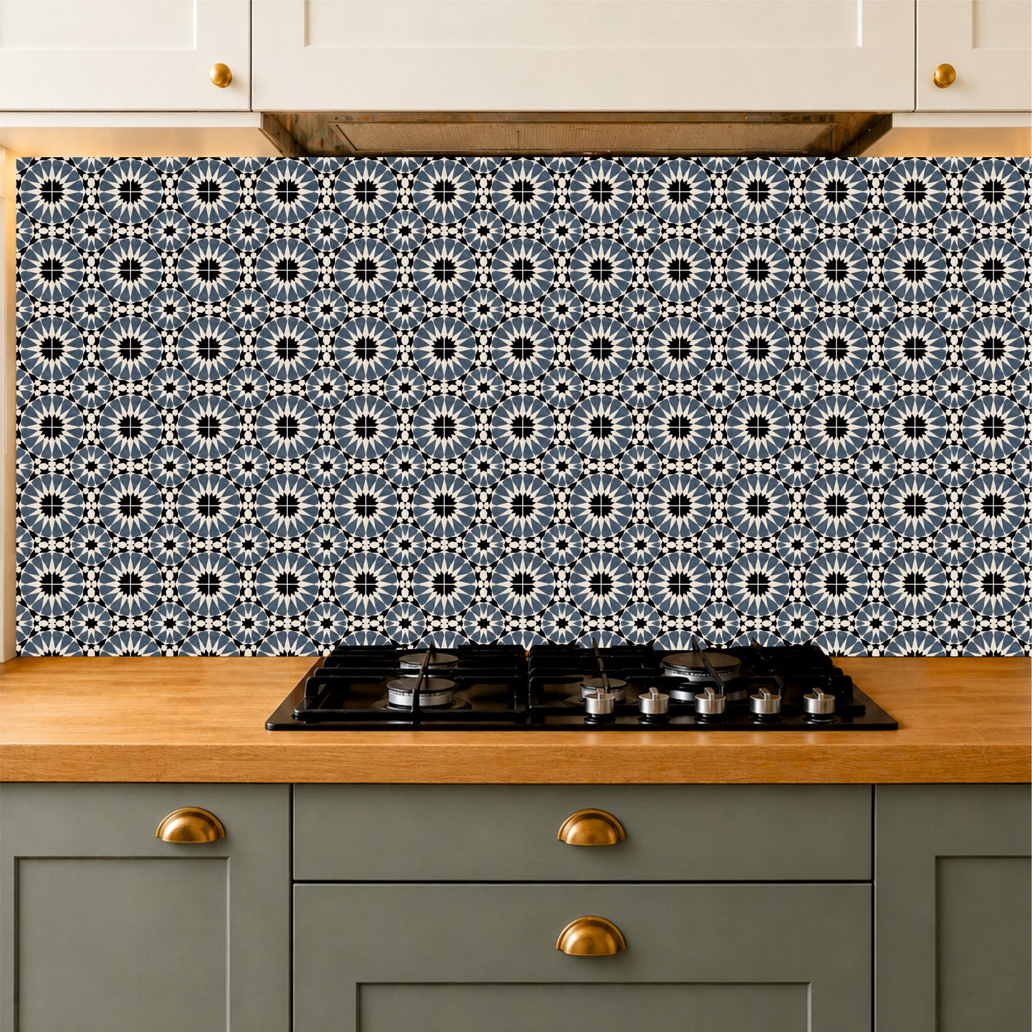 Contemporary Star Pattern Tile Sticker