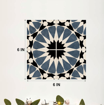 Contemporary Star Pattern Tile Sticker
