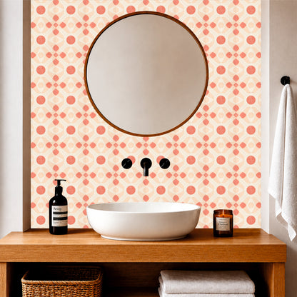 Retro Geometric Mosaic Tile Sticker
