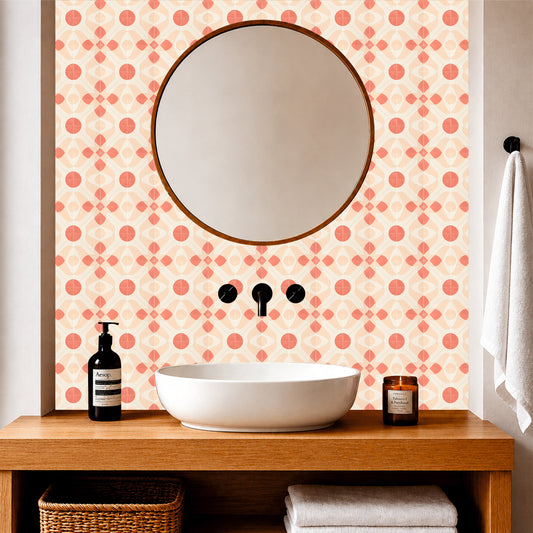 Retro Geometric Mosaic Tile Sticker
