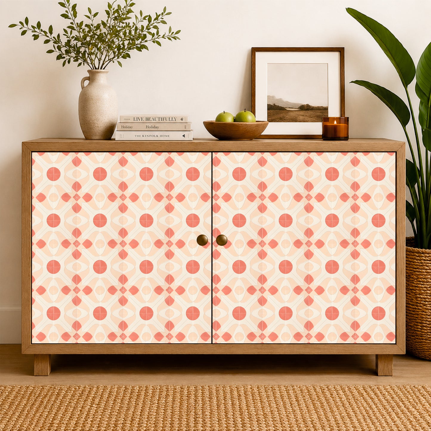 Retro Geometric Mosaic Tile Sticker