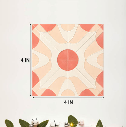 Retro Geometric Mosaic Tile Sticker