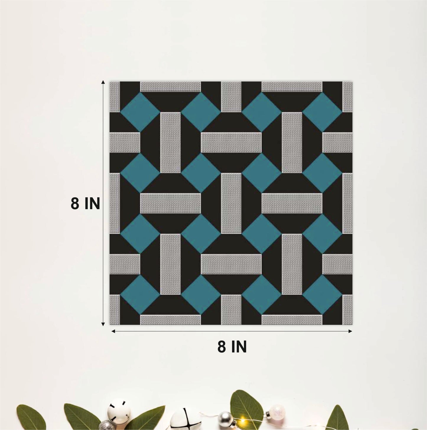 Scandinavian Link Pattern Tile Sticker