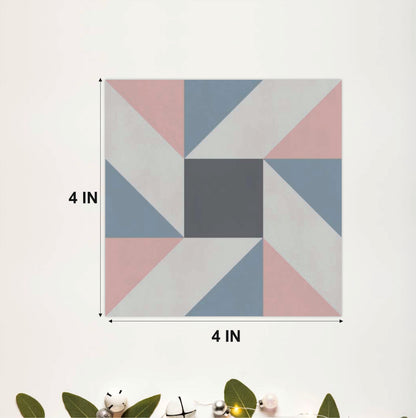 Abstract Pastel Geometry Tile Sticker