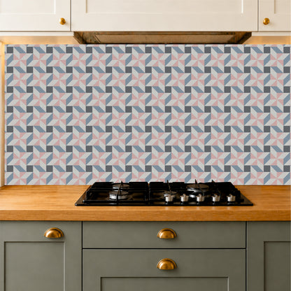 Abstract Pastel Geometry Tile Sticker