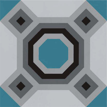 Minimal Octagon Pattern Tile Sticker
