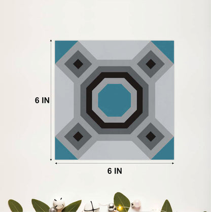 Minimal Octagon Pattern Tile Sticker