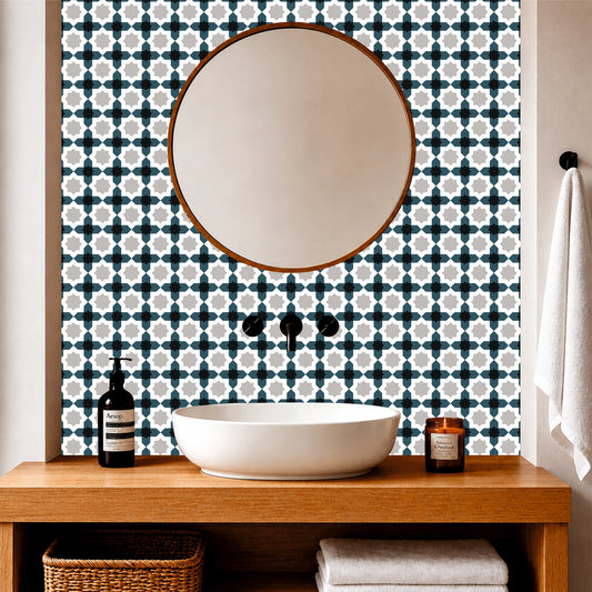 Architectural Star Pattern Tile Sticker