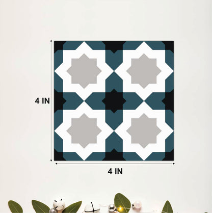 Architectural Star Pattern Tile Sticker