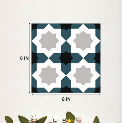 Architectural Star Pattern Tile Sticker
