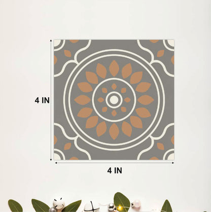 Moroccan Floral Medallion Tile Sticker