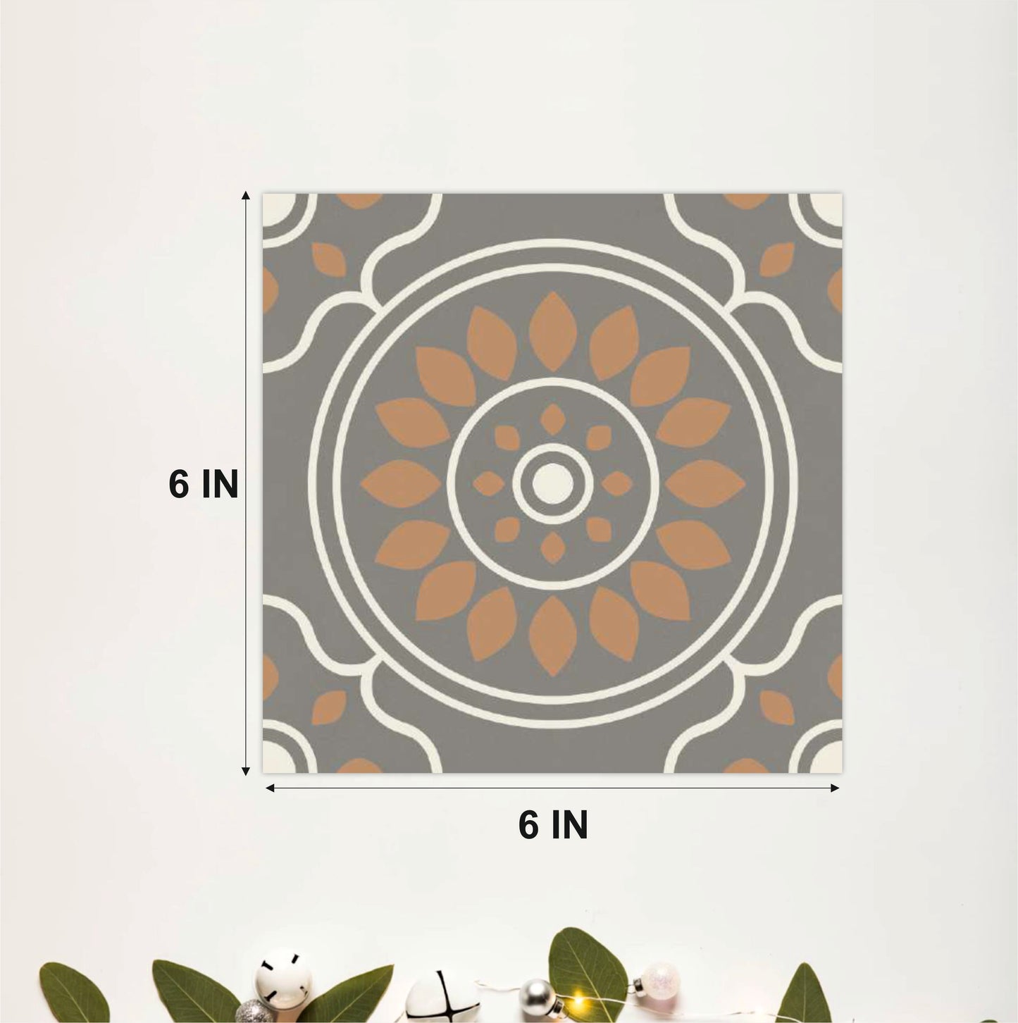 Moroccan Floral Medallion Tile Sticker