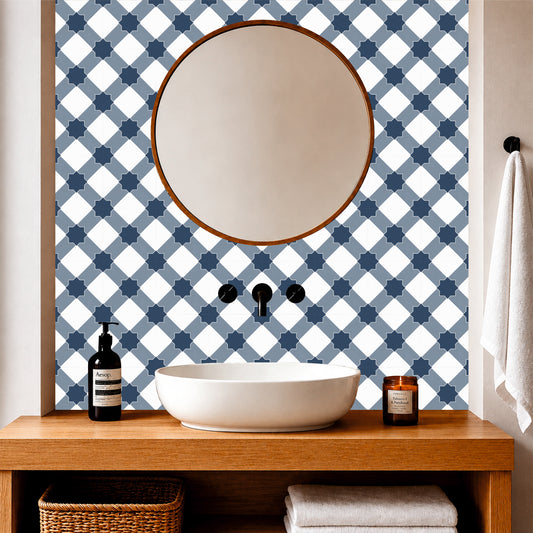 Geometric Cross Pattern Tile Sticker