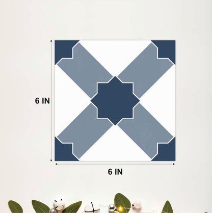 Geometric Cross Pattern Tile Sticker