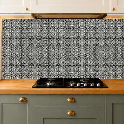 Classic Black & White Mosaic Tile Sticker