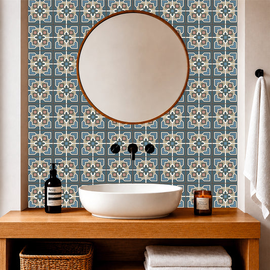 Decorative Square Pattern Tile Sticker