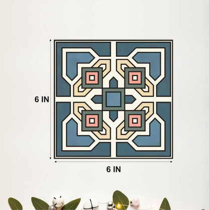 Decorative Square Pattern Tile Sticker
