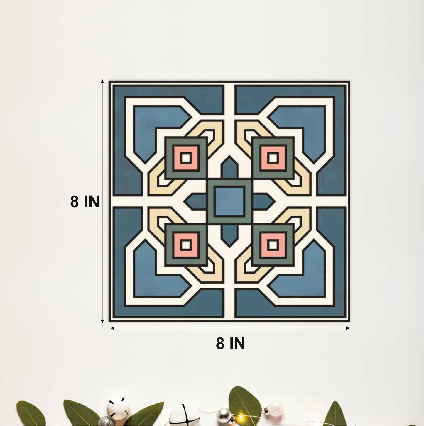 Decorative Square Pattern Tile Sticker