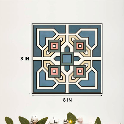 Decorative Square Pattern Tile Sticker