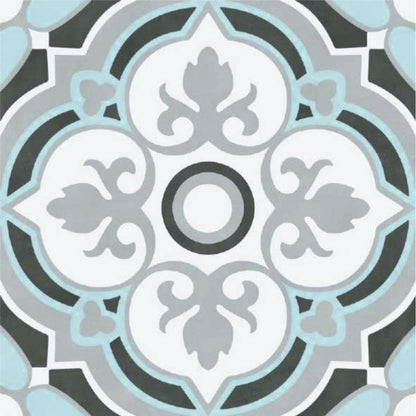 Elegant Botanical Medallion Tile Sticker