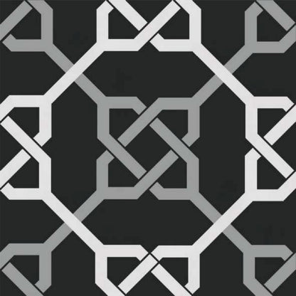 Graphite Geometric Mosaic Tile Sticker