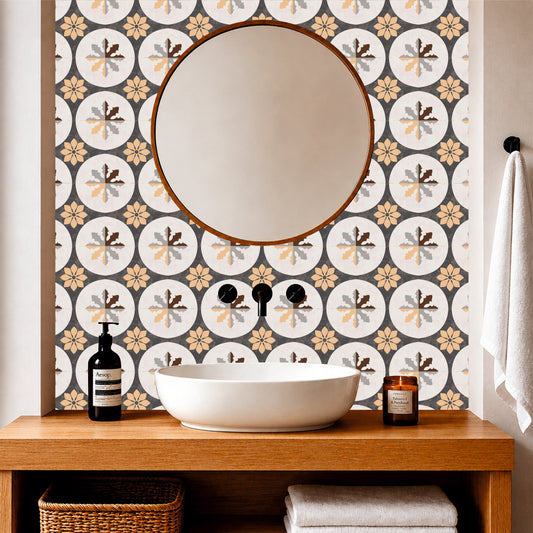 Timeless Blossom Heritage Tile Sticker