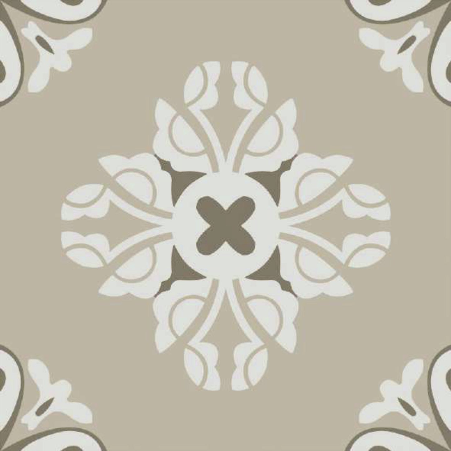 Heritage Floral Pattern Tile Sticker
