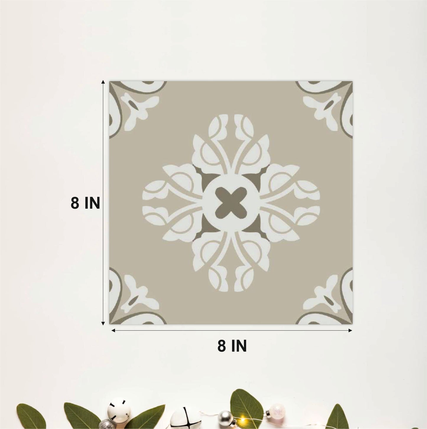 Heritage Floral Pattern Tile Sticker