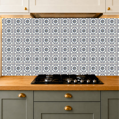 Traditional Floral Accent Tile Sticker